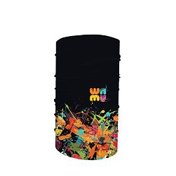 Dětský multifunkční šátek/nákrčník Wamu Game on - černý
