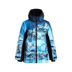 Juniorská lyžařská bunda Huppa Rainer navy pattern / black