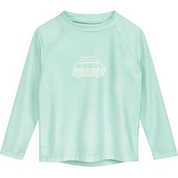 Dětské UV tričko Playshoes Surfbus mint green - dlouhý rukáv