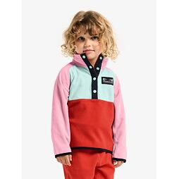 Dětská fleecová mikina Didriksons Monte half bu - light heather pink