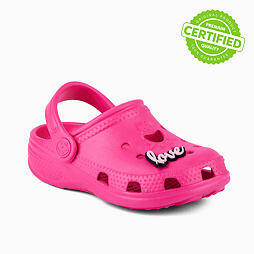 Dětské sandály Coqui Big frog lt. fuchsia + amulet