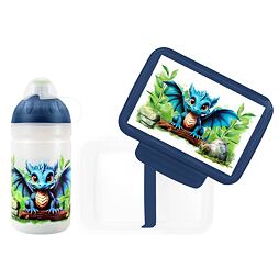 SET ZDRAVÁ LAHEV A ZDRAVÁ SVÁČA svačinový box a lahev 0,5l Dráček
