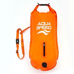 Plavecká bójka Aqua Speed Open Water Swim Buoy - oranžová 37 × 72 cm