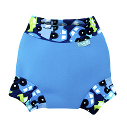 Dětské plenkové plavky Unuo Swim Nappy Autíčka