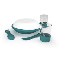 Jídelní set Silva Dine Duo Kit tyrkysový