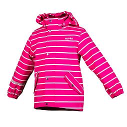 Dětská bunda do deště Huppa Jackie s fleecem fuchsia