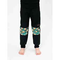 Dětské softshellové kalhoty Drexiss bez zateplení black little fox
