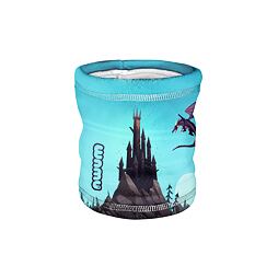 Dětský fleecový nákrčník Wamu Dragon fantasy - modrý
