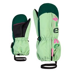 Dětské zimní rukavice Ziener Langelo AS MINIS pastel green - celorozepínací palčáky s poutkem