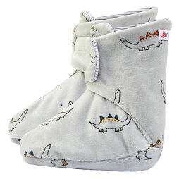 Dětské bačkorky Little Angel NICKI Outlast® Dino - šedé