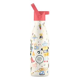 Dětská termoska Cool Bottles Kids 3D Messy Robots třívrstvá 350 ml