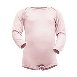 Dětské funkční body s merinem Devold Breeze chalk pink tenké