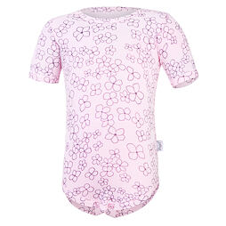 Dětské UV body Little Angel Outlast® tenké KR Kytičky - růžová baby
