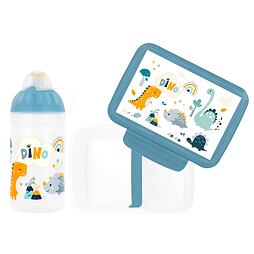 SET ZDRAVÁ LAHEV A ZDRAVÁ SVÁČA svačinový box a lahev 0,5l Dino