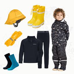 Dětský outfit do deště Didriksons Ocean navy