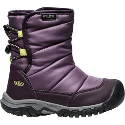Dětské zimní boty Keen Puffrider WP sněhule - black plum/daiquiri green