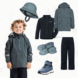Dětský nepromokavý outfit Didriksons Norma - factory blue