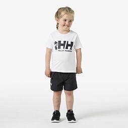 Dětské funkční UV tričko Helly Hansen K Tech Graphic krátký rukáv - white