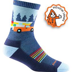 Dětské funkční ponožky s merinem Darn Tough Van Wild Lightweight with Cushion - denim