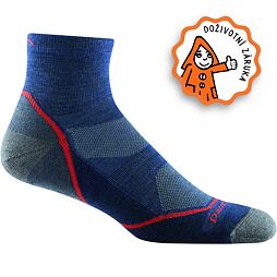 Nízké funkční ponožky s merinem Darn Tough Light Hiker 1/4 Lightweight with Cushion - denim