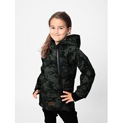 Dětský softshellový kabát Drexiss Army black