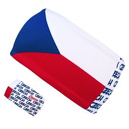 Funkční čelenka dvouvrstvá Drexiss s fleecem Czech - zateplená