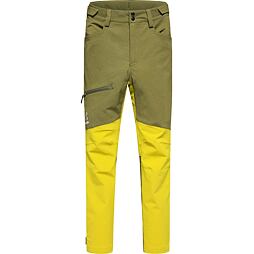 Juniorské outdoorové kalhoty Haglöfs Rugged tm. zelená/sv. zelená