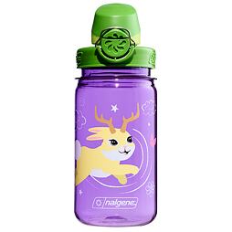Dětská lahev Nalgene Clear Kids OTF 350 ml Purple Jackalope sustain