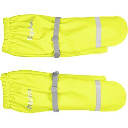 Dětské zateplené rukavice do deště Playshoes neonově žluté