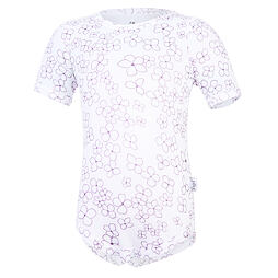 Dětské UV body Little Angel Outlast® tenké KR Kytičky - bílé