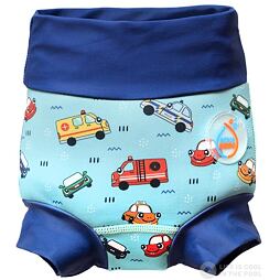 Dětské plenkové plavky AquaKiddo Swim Nappy Cars - modré