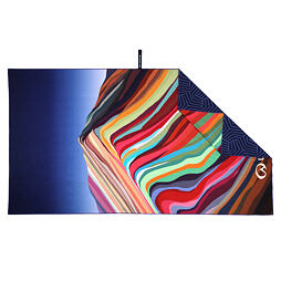 Rychleschnoucí ručník LifeVenture SoftFibre Recycled Trek Towel Rainbow
