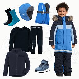 Dětský zimní outfit Didriksons Bjärven - sapphire blue