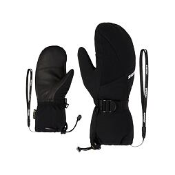 Dětské zimní rukavice Ziener Lanic GTX Gore plus warm Jr black - palčáky s poutkem