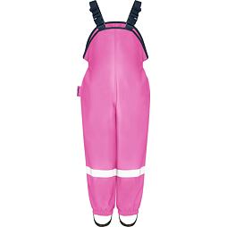Dětské kalhoty do deště Playshoes s fleecem růžové