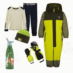 Dětský zimní outfit Ziener Anup - electric grass