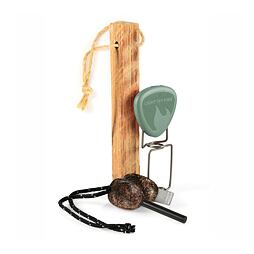 3dílná sada na rozdělání ohně Light my fire FireLighting Kit 3pcs sandygreen/cocoshell - křesadlo