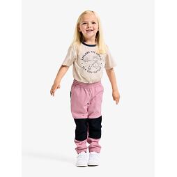 Dětské funkční kalhoty Didriksons Flox s „cordurou“ bez zateplení light heather pink