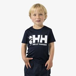 Dětské funkční UV tričko Helly Hansen K Tech Graphic krátký rukáv - navy