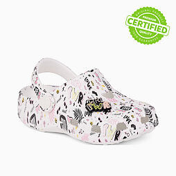 Dětské sandály Coqui Big frog white girl PWR + amulet
