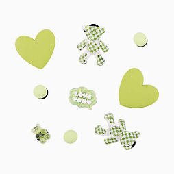 Set amuletů Coqui Amuletz Green bears are sweet