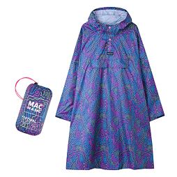 Festivalové poncho pro dospělé Mac in a Sac neon jazz