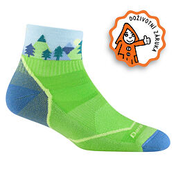 Dětské funkční ponožky s merinem Darn Tough Lightweight With Cushion - green