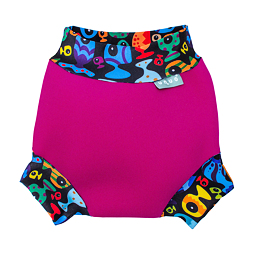 Dětské plenkové plavky Unuo Swim Nappy Rybičky růžové
