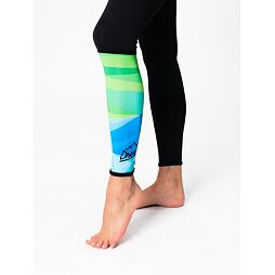 Dámské sportovní legíny Drexiss Shapes green blue