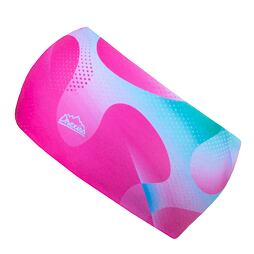 Funkční čelenka dvouvrstvá Drexiss s fleecem Bubble pink - zateplená