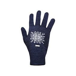 Pletené merino rukavice Kama R104 tm. modrá