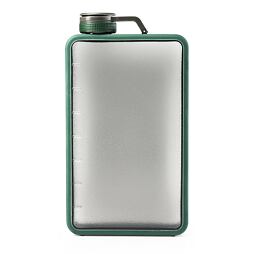 Průhledná placatka GSI Outdoors Boulder Flask 475 ml mountain view