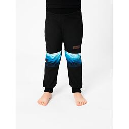 Dětské softshellové kalhoty Drexiss bez zateplení black ocean