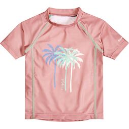 Dětské UV tričko Playshoes Palmy coral - krátký rukáv